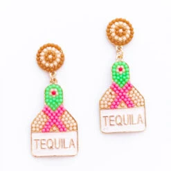 Margarita Villa Earrings, Pink -Chic Soul Store 12 a31bafdf 5420 412c 8027 7e5e7166b51e