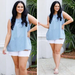 Staying Solid Tank, Sky Blue -Chic Soul Store 12 ac8efef8 63a8 4053 8662 7c15ce87a9fe