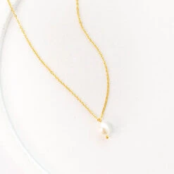 My Precious Gems Necklace, Pearl -Chic Soul Store 12 c012c090 0e38 4cce 8133 1b393bab915c