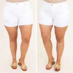 My Day Shine Shorts, White -Chic Soul Store 12 c24dba40 369a 432b 97ed 7b1edb7af909