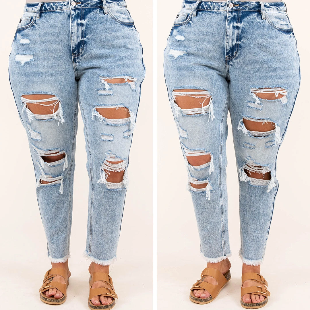 We Are Who We Are Mom Jeans, Medium Wash 8 We Are Who We Are Mom Jeans, Medium Wash - Image 6