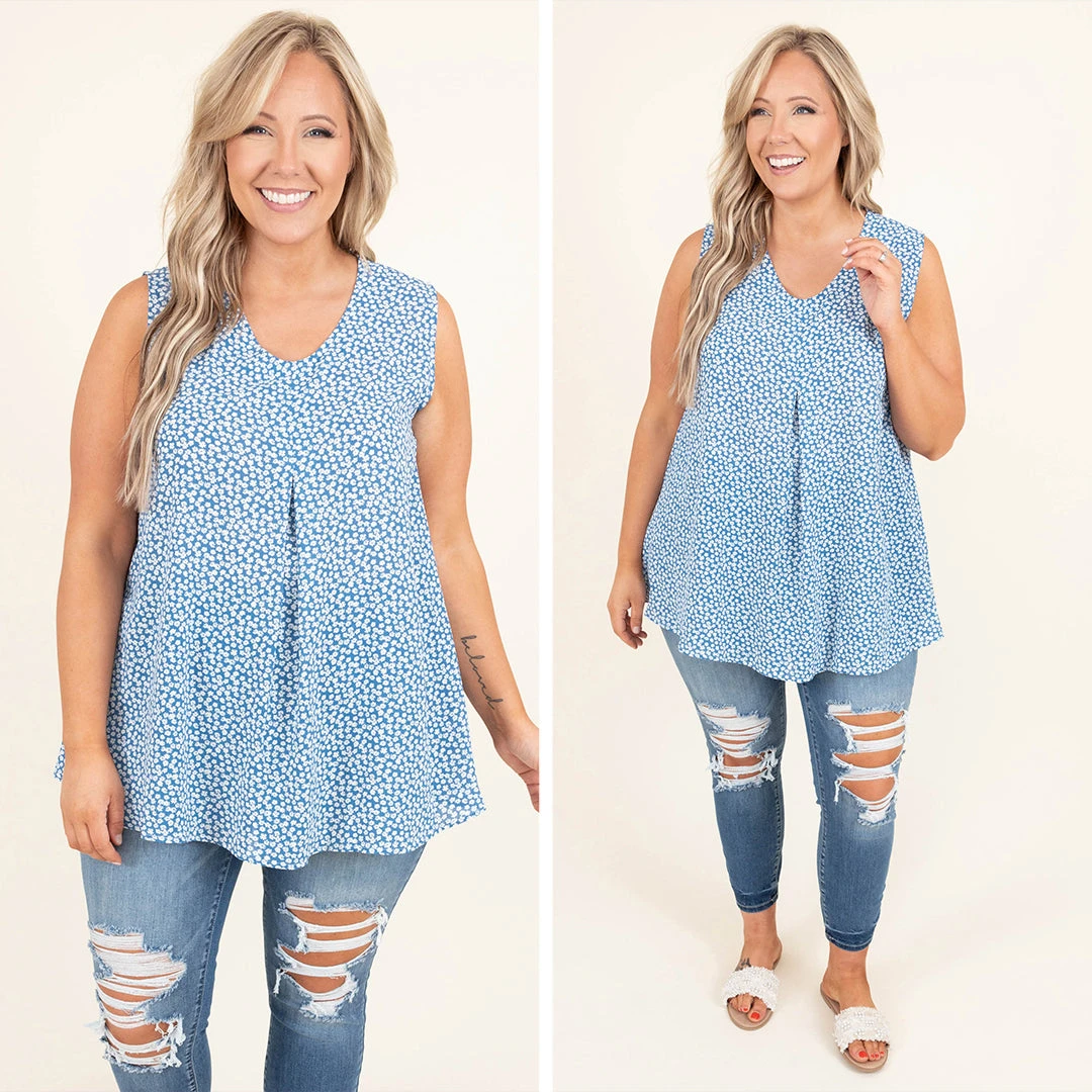 Rest Your Love On Me Top, Blue 8 Rest Your Love On Me Top, Blue - Image 6