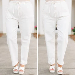 Keeping Busy Pants, White -Chic Soul Store 12 e9680cb1 9234 49da 97c9 b4136e065ca2