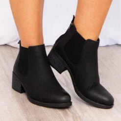 A Midnight Walk Booties, Black -Chic Soul Store 12 ea35d206 e21a 4687 80c6 3d99484637cf