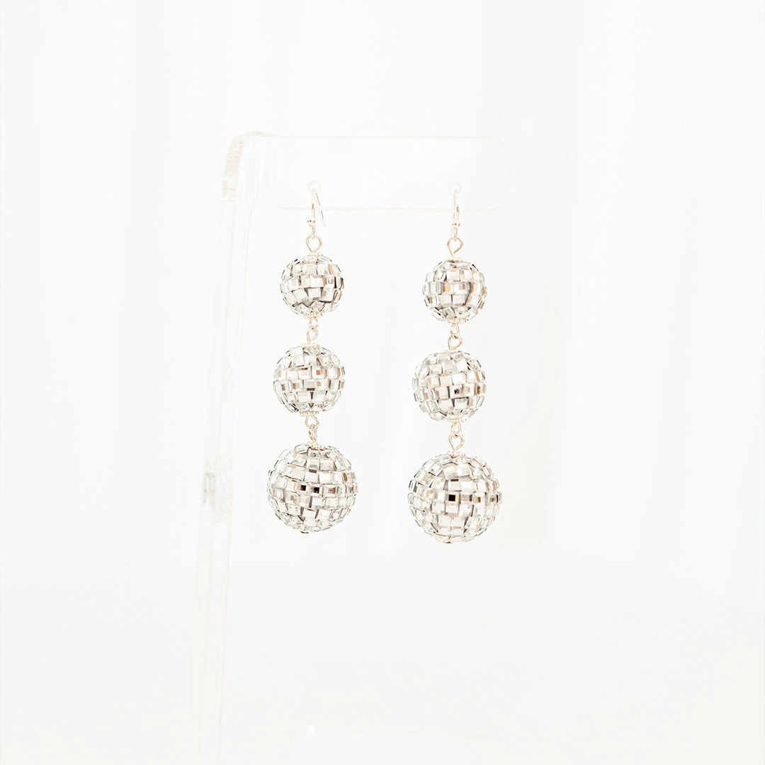 See You At The Disco Earrings, Silver 7 See You At The Disco Earrings, Silver - Image 5