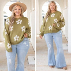 Please Bring Flowers Sweater, Olive 13 Please Bring Flowers Sweater, Olive -Chic Soul Store 13 20e3b630 5e0e 4802 95dd 0d42c0dd12d8