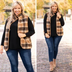 Walking In The Woods Vest, Brown -Chic Soul Store 13 5a6c1801 2478 4f14 999c 19e68a988191