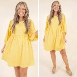 On The Prairie Side Dress, Banana -Chic Soul Store 13 673777b7 325d 47e1 8f97 ff89e63e6b64