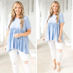 Princess And Punks Top, Spring Blue -Chic Soul Store 13 82c0d66e 1418 4729 9743 693f7d568443