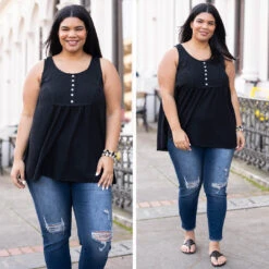 She Got Away Tank, Black -Chic Soul Store 13 a249edb6 ff40 4f24 8dee 746cfd997f14