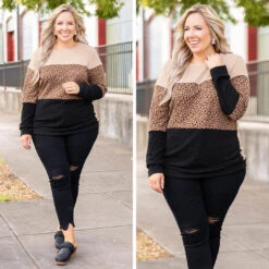 Three's Company Sweater, Taupe -Chic Soul Store 13 c4bd7126 2066 42de 934a 53dfac471d03
