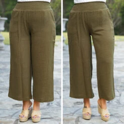 Free Flowin' Pants, Olive -Chic Soul Store 13 cc4b5e3f 75b0 42f0 a8a2 b0410a411c75
