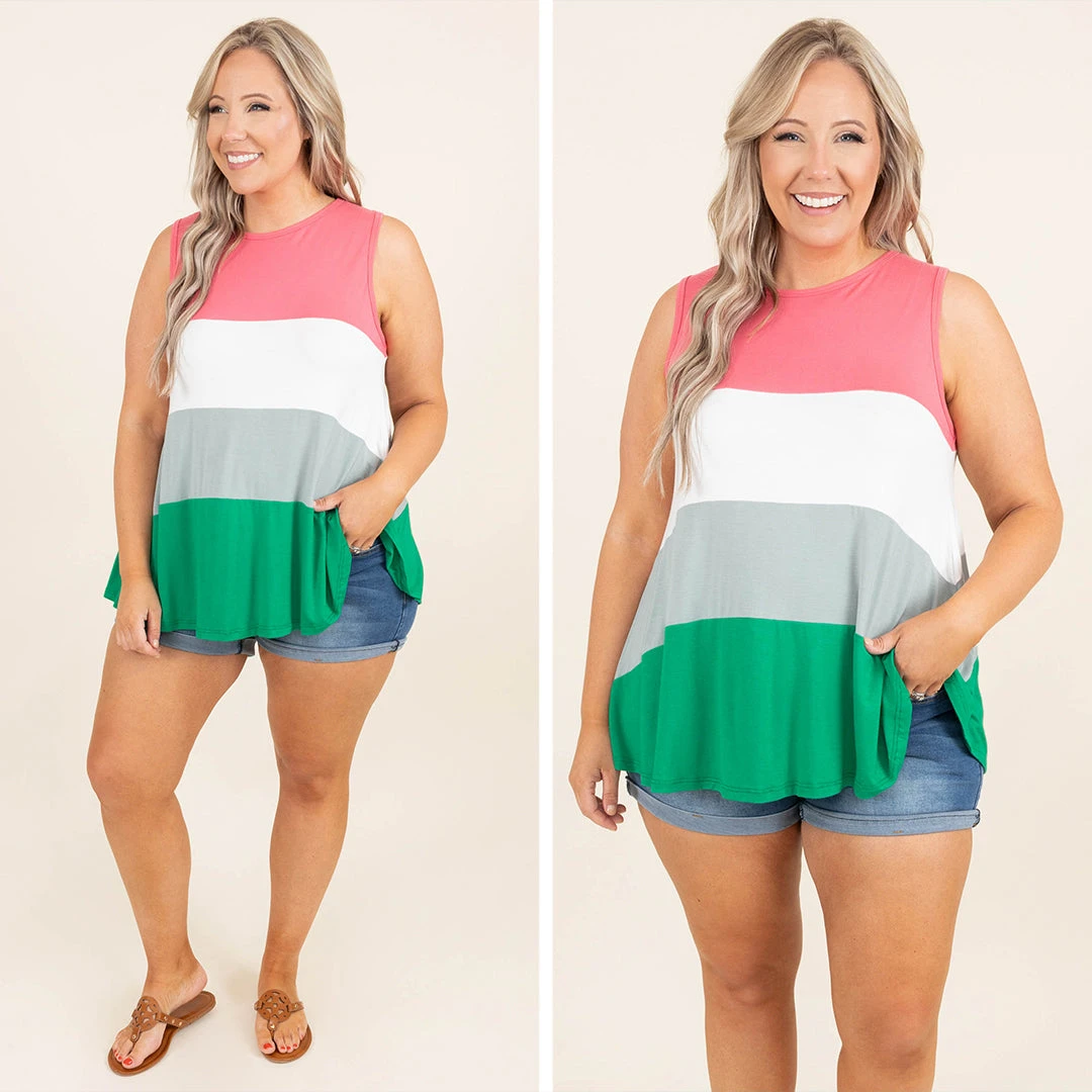 Sailboat Dreams Tank, Coral Multi 8 Sailboat Dreams Tank, Coral Multi - Image 6