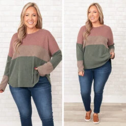 You've Got A Hold On Me Top, Vintage Mauve Multi -Chic Soul Store 13 d24c3d9d 8eea 4b97 961e cb170c6e7149