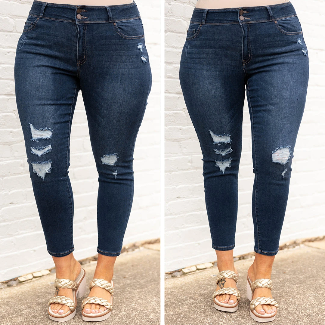 Wrecking Ball Skinny Jeans, Dark Wash 8 Wrecking Ball Skinny Jeans, Dark Wash - Image 6