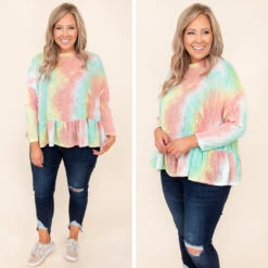 Emerald Neon Sunsets Top, Mint-Peach 13 Emerald Neon Sunsets Top, Mint-Peach -Chic Soul Store 14 44a3c086 9144 409c 8960 295da465eb35