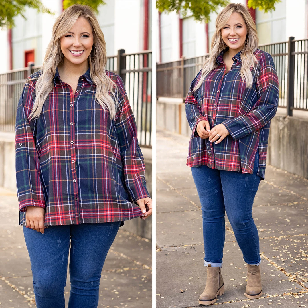 Happy In Life Top, Navy 8 Happy In Life Top, Navy - Image 6