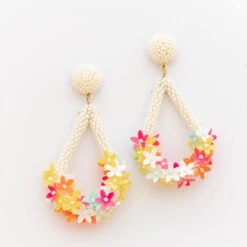 Picking Petals Earrings, Ivory -Chic Soul Store 14 a3247981 c69f 435d 974f 6552896847cd