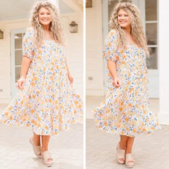 Squeeze Me Tight Dress, Orange Multi -Chic Soul Store 14 d83e6bce 2e85 4d07 a6a9 3c97838b1e53