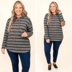 Never Too Much To Ask Hoodie, Charcoal-Black -Chic Soul Store 14 db04ba27 4f55 4f5e 80e6 410ae16f68f2