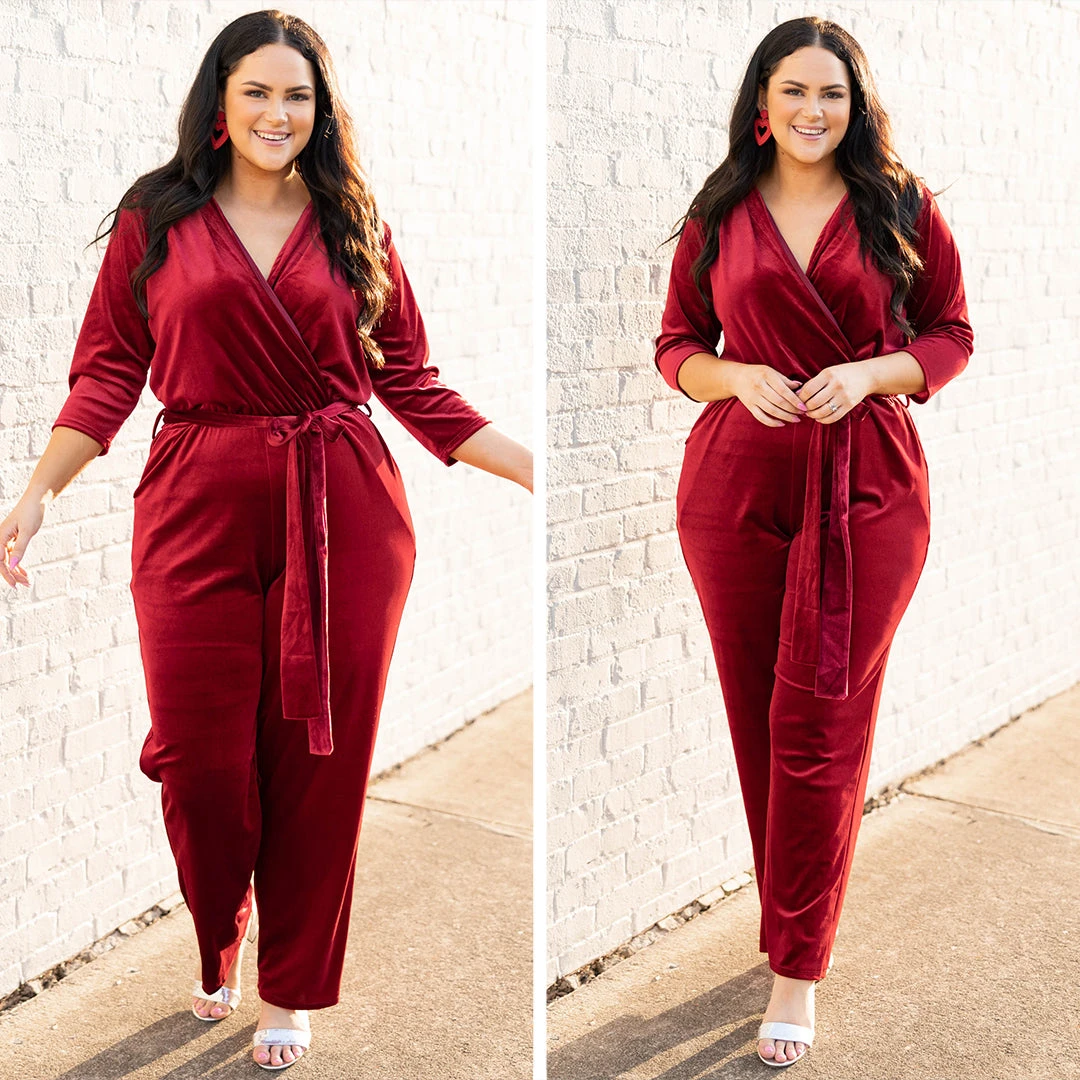 Stare At Me Jumpsuit, Ruby 8 Stare At Me Jumpsuit, Ruby - Image 6