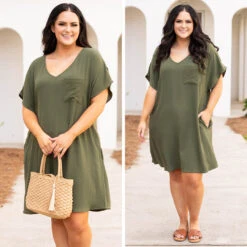 The Sunshine Awaits Dress, Olive -Chic Soul Store 14 ed0fd127 7d88 4b67 9994 0bece867ea20