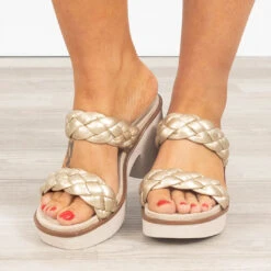 Lush Living Heels, Gold -Chic Soul Store 15 331e08dc ca89 4fc8 9217 4a2cf402f3c6