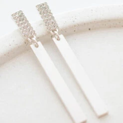 Steel The Day Earrings, Silver 7 Steel The Day Earrings, Silver -Chic Soul Store 15 41720ba0 cdbc 43bf 8fed 49879be977df