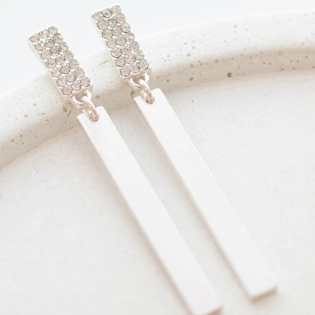 Steel The Day Earrings, Silver 5 Steel The Day Earrings, Silver - Image 3