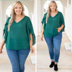 Unwritten Top, Jewel Green -Chic Soul Store 15 4f887df1 3da2 4060 9620 71ccbe876798