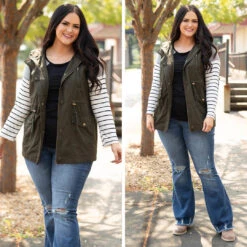 So Carefree Vest, Dark Olive -Chic Soul Store 15 53d4ba3d 2235 4b68 8ada 3575da78149c