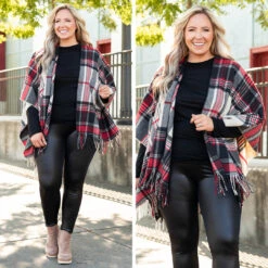 The Overlook Poncho, Red -Chic Soul Store 15 570723f9 30a5 4220 b1b7 afdaccdd5750