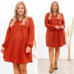 Girl Like Me Dress, Dark Rust -Chic Soul Store 15 75092393 9f6c 4b56 809c 75a73500edbf