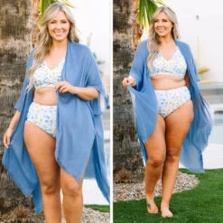 Private Oasis Kimono, Denim Blue -Chic Soul Store 15 8793f7a2 8b3e 4b9d 8472 1ee52e17b39a