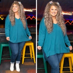 Miss Who I Was Sweater, Heather Teal 13 Miss Who I Was Sweater, Heather Teal -Chic Soul Store 15 b2c744e8 ba09 4850 9535 a2c9d65f9259