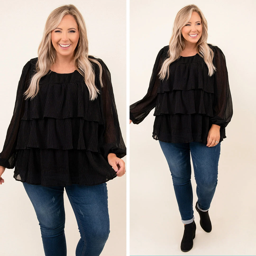 Pure Ambition Blouse, Black 8 Pure Ambition Blouse, Black - Image 6