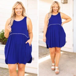 Sunday Funday Dress, Royal Blue -Chic Soul Store 15 f51a2797 b374 4b34 a729 4bd1d82d30d5