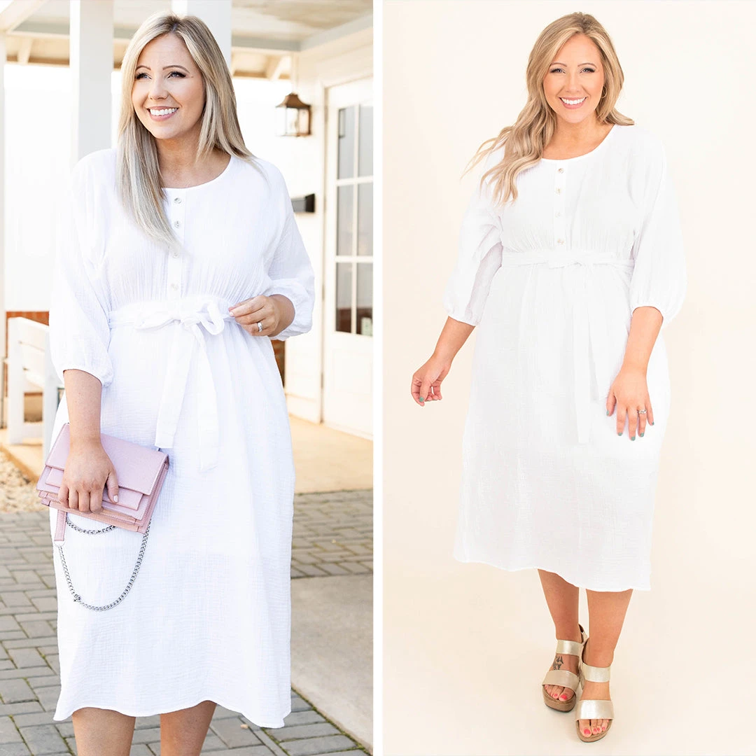 The Voice Within Dress, Off White 8 The Voice Within Dress, Off White - Image 6