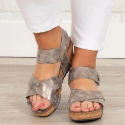 Making My Way To You Wedges, Pewter -Chic Soul Store 16 36c2712f 4fca 4b0b 8ae7 39b5878c90b1