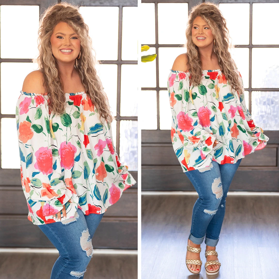 A Heart To Hold Top, Off White 8 A Heart To Hold Top, Off White - Image 6