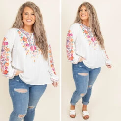Woodland Path Top, Ivory 13 Woodland Path Top, Ivory -Chic Soul Store 16 53586591 b449 469b 954a dfc4d5398391