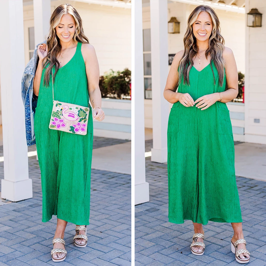 Give Me Your Time Jumpsuit, Kelly Green 9 Give Me Your Time Jumpsuit, Kelly Green - Image 7