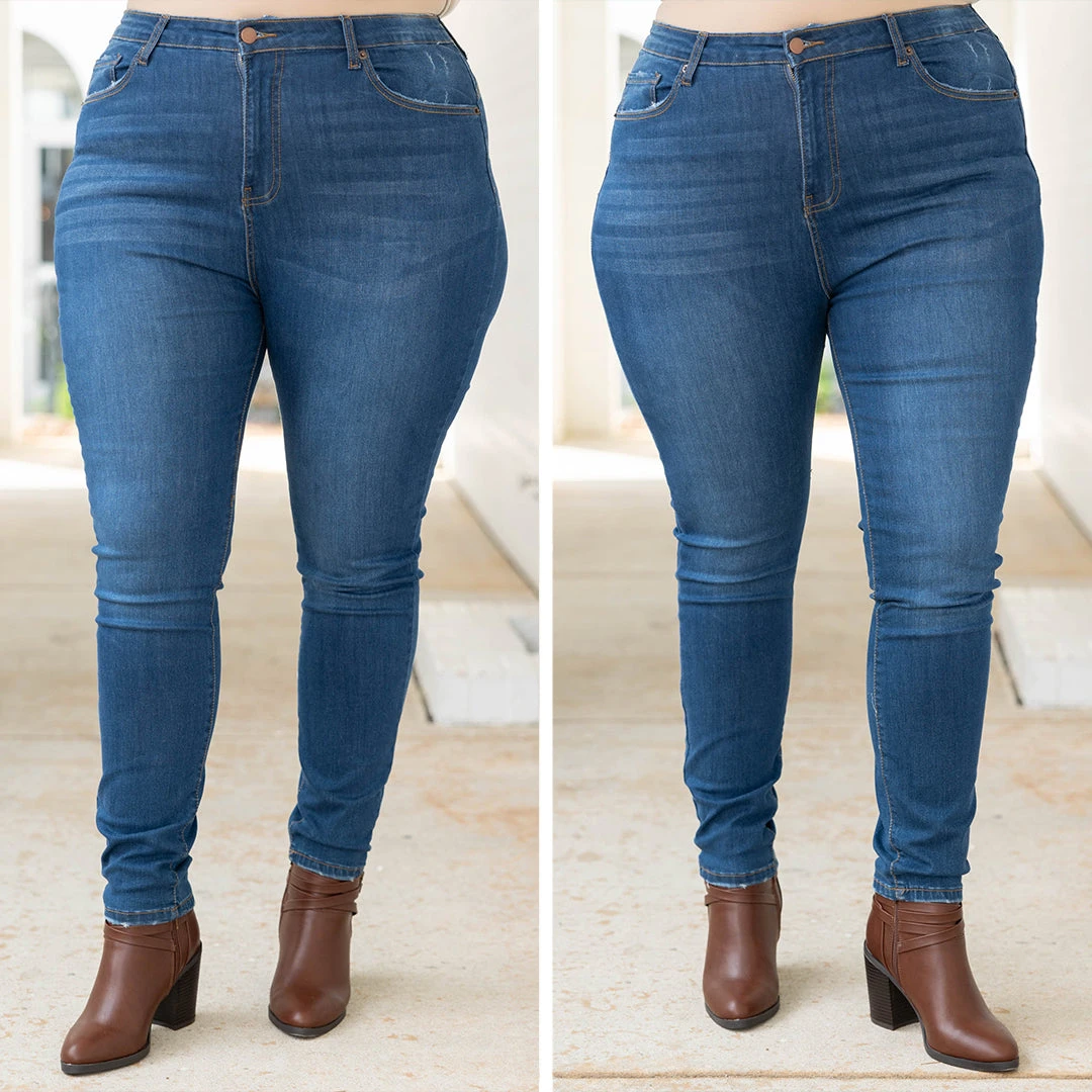 Out Of My Mind Jeggings, Blue 8 Out Of My Mind Jeggings, Blue - Image 6