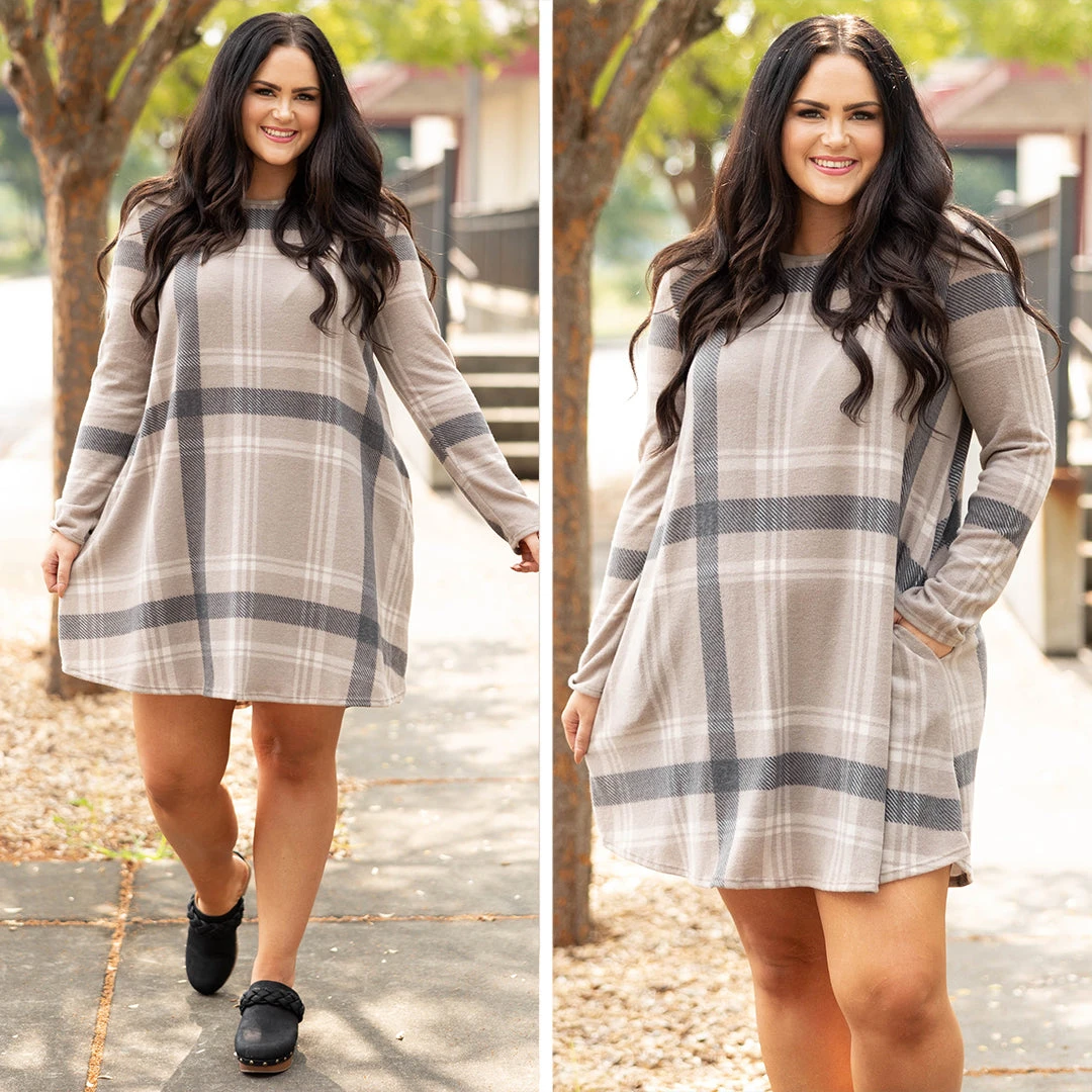 Things Will Get Better Dress, Oatmeal 8 Things Will Get Better Dress, Oatmeal - Image 6