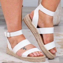 Beachside Explorer Sandals, White -Chic Soul Store 17 2f0f6e40 6281 4c85 bfb9 c26e986a99ee