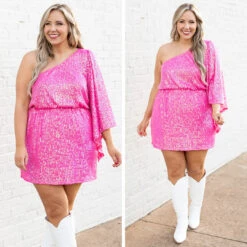 Sparkling Love Dress, Pink -Chic Soul Store 17 3d724d00 158d 49a6 a168 cb1704989382