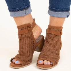Walk The Talk Booties, Chestnut -Chic Soul Store 17 68603e4e 9a13 4264 87ad 87a7cd24f6ae