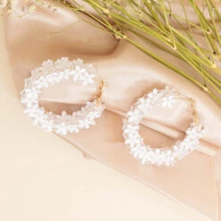 Mid Summer Earrings, White -Chic Soul Store 17 9e0cc12d e532 4cdf 9cdd 037913bf5975