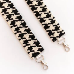 On Saturdays We Wear Houndstooth Beaded Purse Strap, Black -Chic Soul Store 17 b794b246 e436 42f7 9f31 34f5ece3aa97
