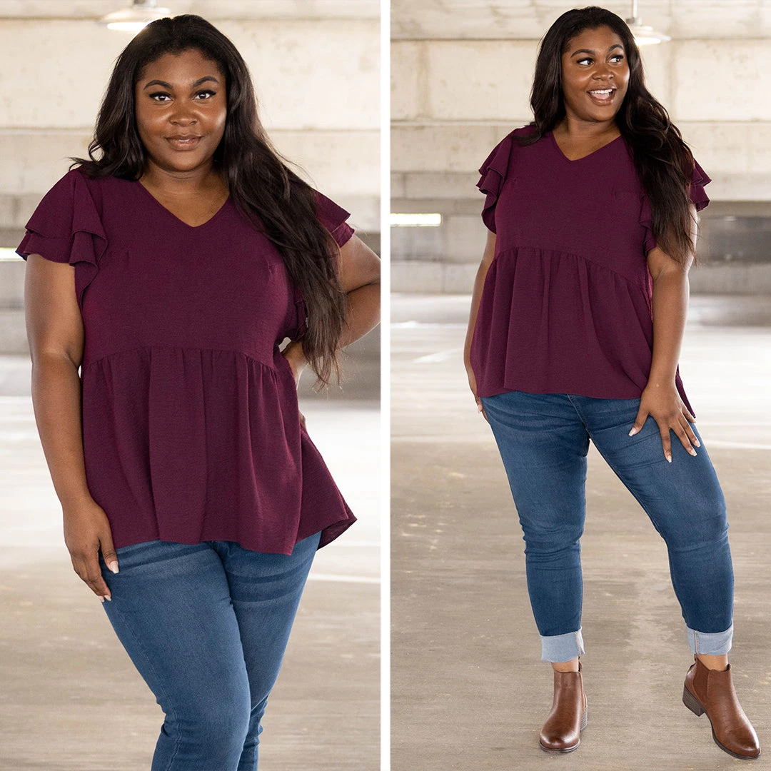 Our Next Adventure Top, Plum 8 Our Next Adventure Top, Plum - Image 6